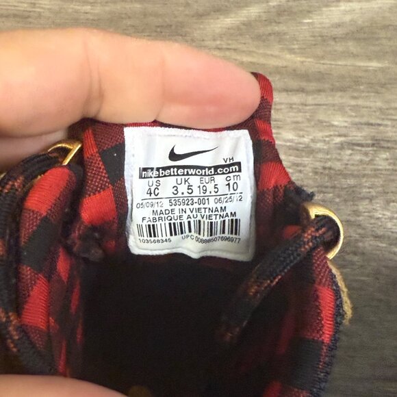 Nike ACG Toddler Boots Black & Brown Leather Lace-Up Waterproof Rubber sz 4C - Picture 8 of 8